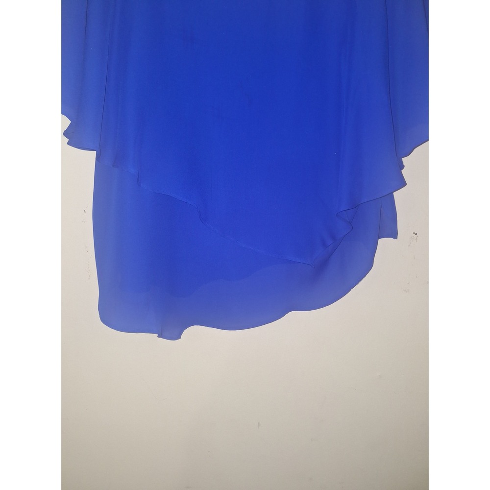 Drapers & Damon's Petites Royal Blue Cropped Flowy 18P‎ Blouse Top Careerwear - Picture 6 of 7